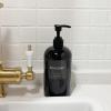 Soap Dispenser with Waterproof Labels, Thickened Plastic Hand Soap Dispenser for Bathroom, Kitchen Dish Washing Liquid Bottles, Shampoo and Conditioner Bottles (16.9 oz, Set of 2, Black) view 4