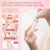 QNHMPW Bikini Trimmer for Women,Electric Razors for Women,2-in-1 Dual Head Shaver- Wet/Dry Shaver Groomer, Waterproof Hygiene Razor Used for Face, Underarm, Leg, Bikini Area(Pink) view 3