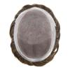 Hair Wonders Mens Toupee Hair System For Men Hairpiece Fine Monofilament Toupee For Mens Hair System French Lace Front 8x10 110% light to Medium density#2010 20# LIGHT ASH BLONDE+10% GRYE view 4
