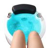 BRCYKRWY Foot hydromassage Foot Bath,Acrylic Footbath Spa Bath Pedicure,Pedicure Bowl,with Heat and Massage Colorful Lamp for Home Spa Treatment view 1