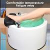 BRCYKRWY Foot hydromassage Foot Bath,Acrylic Footbath Spa Bath Pedicure,Pedicure Bowl,with Heat and Massage Colorful Lamp for Home Spa Treatment view 2
