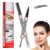 2-in-1 Eyebrow Pencil with Gel,2025 NEW Waterproof Magic Eyebrow Pencil,Dual-Ended 3D Microblading Eyebrow Pen with 4 Tip & Eyebrow Brush, Makeup Long-Lasting Eyebrow Pen for Women (4PCS) view 1