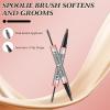 2-in-1 Eyebrow Pencil with Gel,2025 NEW Waterproof Magic Eyebrow Pencil,Dual-Ended 3D Microblading Eyebrow Pen with 4 Tip & Eyebrow Brush, Makeup Long-Lasting Eyebrow Pen for Women (4PCS) view 2