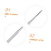 BESPORTBLE 9pcs Stainless Steel Pedicure Tools Nail Tech Supplies Cuticle Remover Spoon Peeler Scraper Nail Pusher for Home Salon Diy view 3
