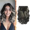 BARSDAR Black Mix Blonde Loose Wavy + Beach Wavy Clip in Hair Extensions view 1