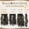 BARSDAR Black Mix Blonde Loose Wavy + Beach Wavy Clip in Hair Extensions view 2