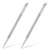2 PCS Nail Cuticle Pusher Pen, Metal Double Ended Tools for Nails, Stainless Steel Cuticle Pusher Nail Dotting Pen, Professional Cuticles Remover Tool for Manicure Pedicure Nails Art Care Tools view 1