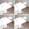 4 Sets Premium Microfiber Massage Table Sheets Set, 3 Piece Set Soft Massage Table Cover, Ultra-Light Massage Sheets Sets Include Flat Sheet, Fitted Sheet, and Fitted Face Rest Cover, White view 1