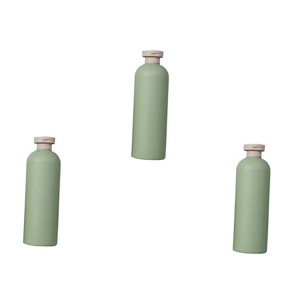 VOSAREA 3pcs Convenient Shower Gel Sub Bottles Top Liquid Storage Containers for Home Travel and Hotel Use Practical Leakproof Shampoo and Lotion Dispensers