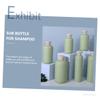 VOSAREA 3pcs Convenient Shower Gel Sub Bottles Top Liquid Storage Containers for Home Travel and Hotel Use Practical Leakproof Shampoo and Lotion Dispensers view 2