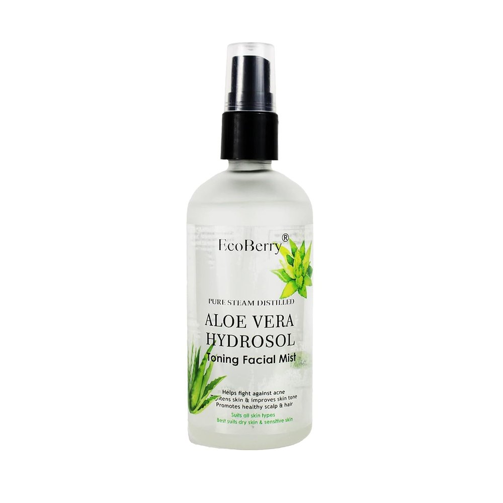 MAHANT Refreshing Aloe Vera Face & Hair Mist | Steam-Distilled Hydrosol | Lightweight Daily Toner & Scalp Mist | Gently Cools & Revives Appearance
