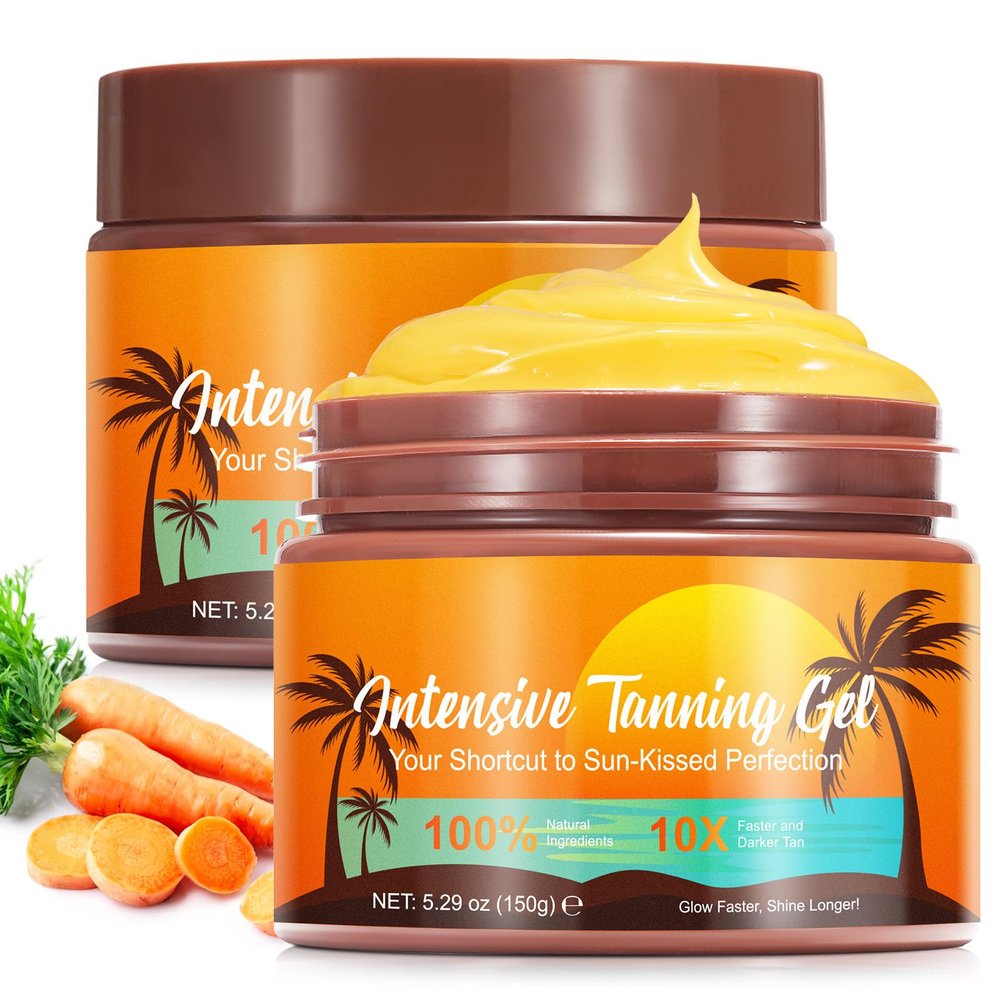 Brown Tanning Cream 5.25 Fl Oz,Lntensive Tanning Gel,Lnstant Tan Enhancer With Added Shimmer - Tan Accelerator Cream, Soft Intensive Luxe for Sunbeds &Outdoor Sun