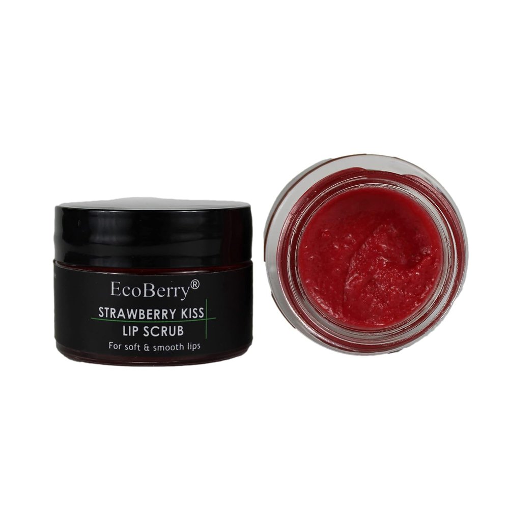 MAHANT Strawberry Kiss Lip Scrub Exfoliating Lip Care with Gentle Buffing and Moisture-Locking Formula, Smooth Finish, 10g
