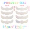 16pcs Holographic Face Tattoo, Sparkle Makeup Patches, Waterproof Glow Up Face Glitter Speckles, Sparkly Temporary Cosmetic Stickers for Women Kids Festival Rave Dancing Accessories view 2