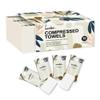 Ourmed Life Compressed Towel Tablets  Portable, Individually Wrapped Disposable Face Towels, Quickly Expand with Water, Soft & Lint-Free, 12x10 for Travel, Camping, Hiking, Backpacking (56 Count) view 1