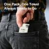 Ourmed Life Compressed Towel Tablets  Portable, Individually Wrapped Disposable Face Towels, Quickly Expand with Water, Soft & Lint-Free, 12x10 for Travel, Camping, Hiking, Backpacking (56 Count) view 2