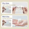 Ourmed Life Compressed Towel Tablets  Portable, Individually Wrapped Disposable Face Towels, Quickly Expand with Water, Soft & Lint-Free, 12x10 for Travel, Camping, Hiking, Backpacking (56 Count) view 4