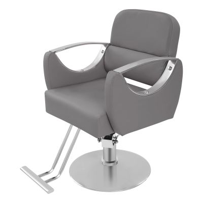 Artist Hand Salon Chair, 360 Swivel Hydraulic Barber Chair Hair Beauty Salon Equipment Barber Styling Chair Tattoo Chair Salon & Spa Chairs for Hair Stylist Women Man (GreySilver)