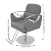 Artist Hand Salon Chair, 360 Swivel Hydraulic Barber Chair Hair Beauty Salon Equipment Barber Styling Chair Tattoo Chair Salon & Spa Chairs for Hair Stylist Women Man (GreySilver) view 2