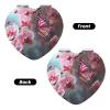 FJWSLCH Orchid Flower Butterfly Soft Fresh Spring Makeup Mirror Double-Sided 1X/2X Magnifying Mini Travel Vanity Mirror for Pocket Purse Clutch, Handheld Beauty Mirrors for Men Women view 2