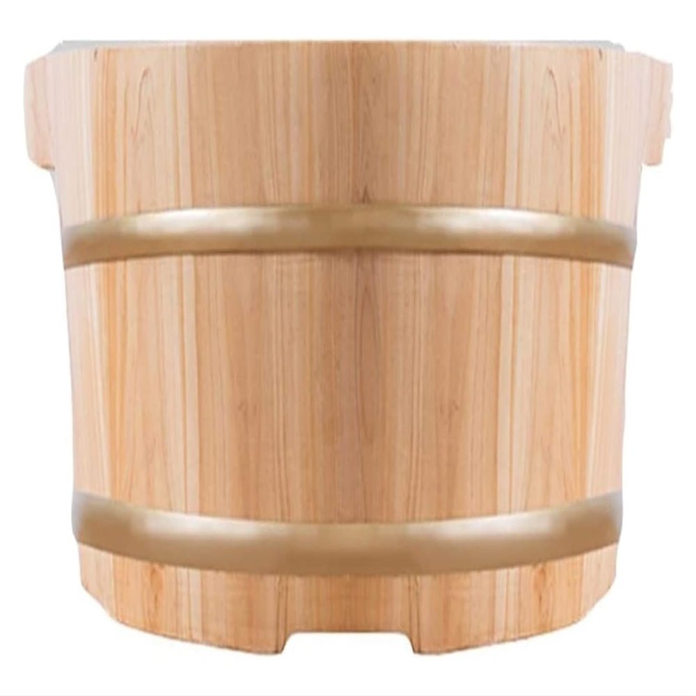 A1DFDFGOQSFG Wooden Foot Basin,Wood Foot Tub, Wooden Foot Basin Wooden Foot Basin,Solid Cedar Wood Foot Basin Tub Bucket for Foot Bath,Pedicure Bowl Spa Massage Wooden Foot Tub,
