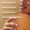 Turmeric Body Scrub Vitamin C Exfoliating Body Scrub With Collagen And Coconut Oil Body Exfoliator Dead Skin Remover Smooth And Hydrated Natural Scrub For Butt Bikini Area With Loofah view 2