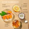 Turmeric Body Scrub Vitamin C Exfoliating Body Scrub With Collagen And Coconut Oil Body Exfoliator Dead Skin Remover Smooth And Hydrated Natural Scrub For Butt Bikini Area With Loofah view 3