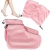 4Pcs/Set Paraffin Wax Mitts and Booties Adjustable Tightness Paraffin Wax Gloves Soft Lint Foot Gloves for Hand and Feet Spa view 1