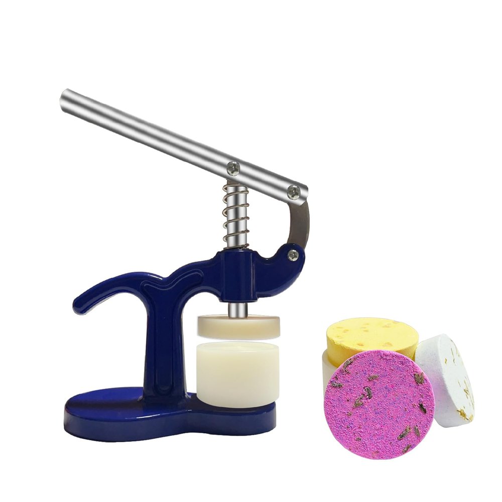 Medonala Bath Salt Steam Press Machine with a Set of MoldsDIY for Bath Bomb,Shower Steamer Maker,Bath Steamer Kit,Shower Tablets Steamer Press