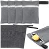 Reallnaive 8 Pcs Travel Soap Bar Bag Set, 4 Waterproof & Leakproof Soap Dish Case 4 Foaming Nets Multifunctional Toiletry Shower Gym Essentials Quick Dry Pouch for Camping Enthusiasts(Gray) view 1