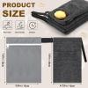 Reallnaive 8 Pcs Travel Soap Bar Bag Set, 4 Waterproof & Leakproof Soap Dish Case 4 Foaming Nets Multifunctional Toiletry Shower Gym Essentials Quick Dry Pouch for Camping Enthusiasts(Gray) view 2