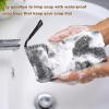 Reallnaive 8 Pcs Travel Soap Bar Bag Set, 4 Waterproof & Leakproof Soap Dish Case 4 Foaming Nets Multifunctional Toiletry Shower Gym Essentials Quick Dry Pouch for Camping Enthusiasts(Gray) view 4