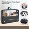ROWNYEON Makeup Brush Bag, High Capacity Stand-Up Makeup Brush Holder, Travel Professional Cosmetic Bag Artist Organizer Bag Large Makeup Brush Case with Adjustable Divider (Brushes Not included) view 3