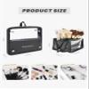ROWNYEON Makeup Brush Bag, High Capacity Stand-Up Makeup Brush Holder, Travel Professional Cosmetic Bag Artist Organizer Bag Large Makeup Brush Case with Adjustable Divider (Brushes Not included) view 4