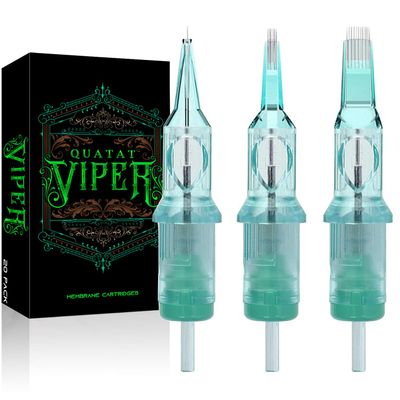 QUATAT VIPER professional tattoo cartridge 20pcs round shader needles (1211RSMT)
