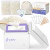 SUBAY Nose Wax Kit, Cordless Mini Wax Warmer for Ear Eyebrow Hair Removal, Waxing Kit for Women Men with 100g Beads, 6 Nose Sticks, 6 Applicators, Storage Bag, Rechargeable Machine for Face Waxing view 1