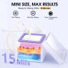 SUBAY Nose Wax Kit, Cordless Mini Wax Warmer for Ear Eyebrow Hair Removal, Waxing Kit for Women Men with 100g Beads, 6 Nose Sticks, 6 Applicators, Storage Bag, Rechargeable Machine for Face Waxing view 3