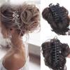 Bun, Messy Hair Bun Wig 25cm with Clasp, Long Beard & Lazy Wind Style for Women(Gray) view 1