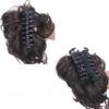 Bun, Messy Hair Bun Wig 25cm with Clasp, Long Beard & Lazy Wind Style for Women(Gray) view 4