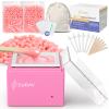 Nose Wax Kit Men, Cordless Mini Wax Warmer for Eyebrow Ear Hair Removal, Waxing Kit for Women Men with 100g Beads, 6 Applicators, 6 Nose Sticks, Storage Bag, Waxer Melter Machine for Home Travel Use view 1