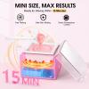 Nose Wax Kit Men, Cordless Mini Wax Warmer for Eyebrow Ear Hair Removal, Waxing Kit for Women Men with 100g Beads, 6 Applicators, 6 Nose Sticks, Storage Bag, Waxer Melter Machine for Home Travel Use view 3