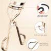 3-in-1 Professional Eyelash Curler Kit  Salon-Perfect Lashes at Home!Includes: Eyelash Curler (w/Replacement Pad), Eyebrow Tweezers & Curved Applicator Toolr  Travel-Friendly & Pain-Free (Gold) view 3