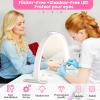 Uiopy Nail Half Moon Light - Professional 29in Stable Moonlight with Phone Holder, 3 Light Color Modes/10 Brightness Adjustable for Salon & Home Manicure StationWhiteLarge view 3