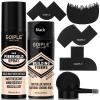 Hair Thickening Fibers&Pump Applicator Set Professional Hair Styling Set- Hair Fibers Barber Enhancement Spray for Mens Hair&Beard- Hairline Enhancer & Volumizing Spray Barber Enhancement Card(Black) view 1