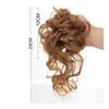 gengchang66 hair bun, Invisible Fluffy Bun Wig - Synthetic Hair Wrap with Long Ends, Easy Styling for Women(White) view 3