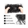 gengchang66 hair bun, Invisible Fluffy Bun Wig - Synthetic Hair Wrap with Long Ends, Easy Styling for Women(White) view 4