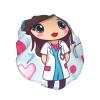 Cute Nurse Shower Cap For Women Reusable Double Layers Bathing Bath Cap Hair Caps Waterproof Elastic Band Ladies Spa Salon Shower Hat Hair Caps view 2