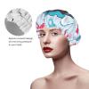 Cute Nurse Shower Cap For Women Reusable Double Layers Bathing Bath Cap Hair Caps Waterproof Elastic Band Ladies Spa Salon Shower Hat Hair Caps view 4