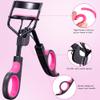 3-in-1 Professional Eyelash Curler Kit  Salon-Perfect Lashes at Home!Includes: Eyelash Curler (w/Replacement Pad), Eyebrow Tweezers & Curved Applicator Toolr  Travel-Friendly & Pain-Free (Red) view 3