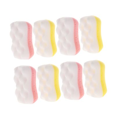 VICASKY Deep Cleansing Exfoliator 8pcs Bath Sponges Shower Scrubbers for Skin Care